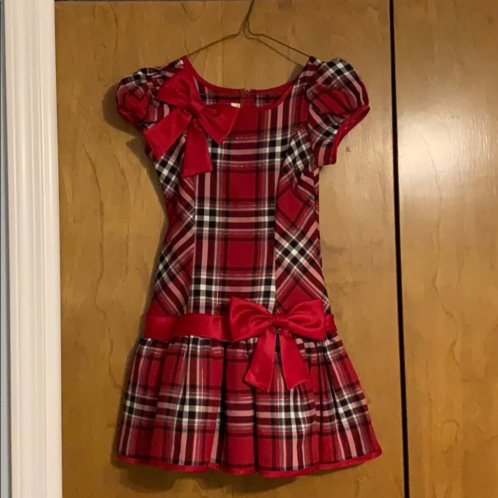 Red Plaid Christmas Dress KIDS SIZE 7